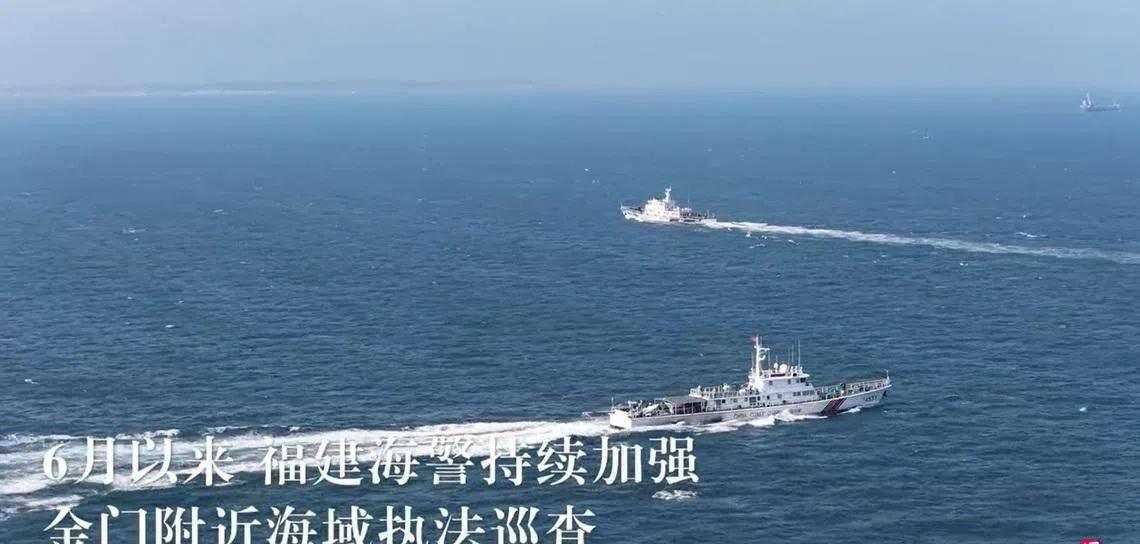 民进党和绿营又要气急败坏了！6月29日，我国海警局通报，福建海警当天在位金门附近