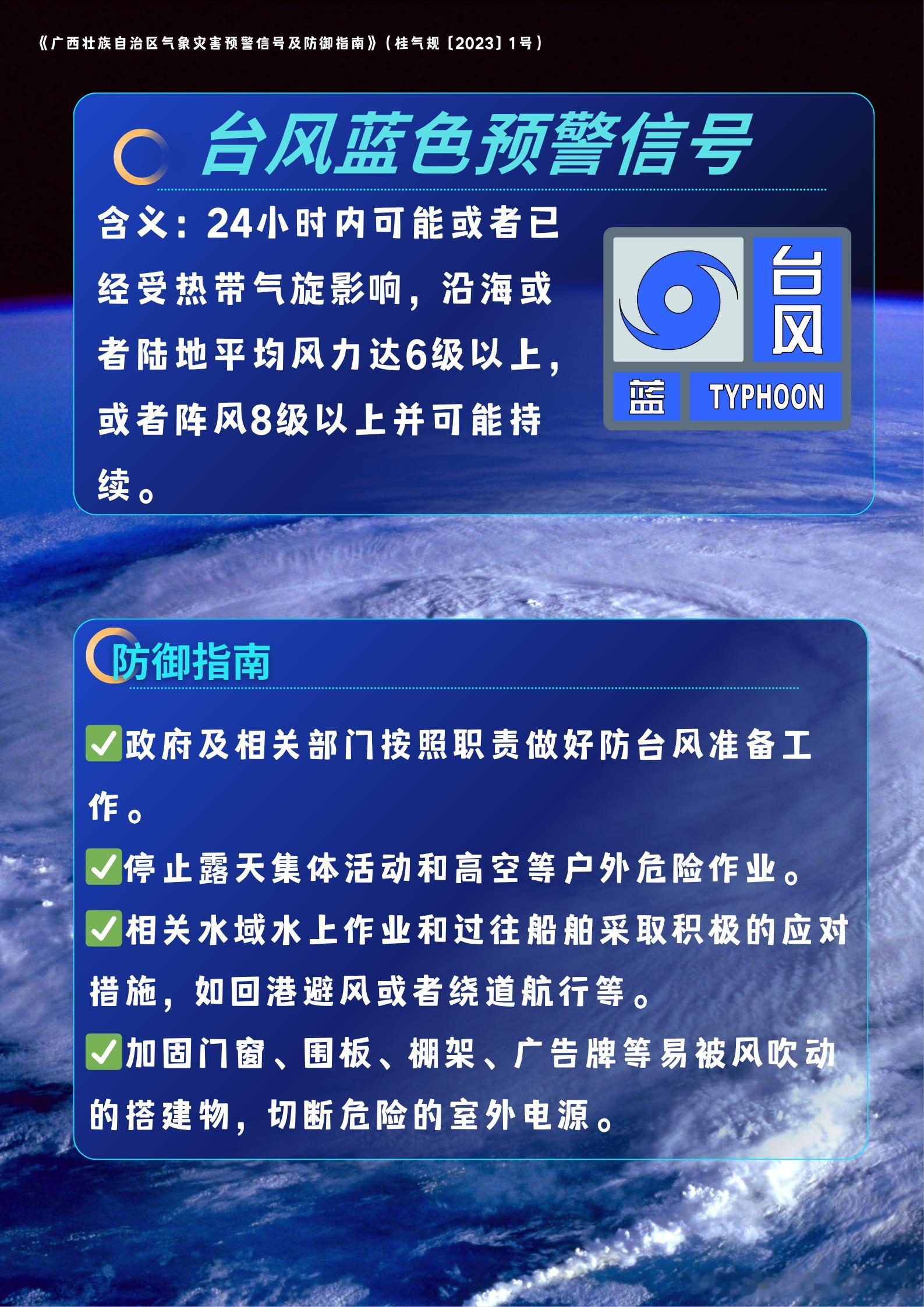武鸣区气象台4日14时20分发布台风蓝色预警信号：受10号台风“美莎克”影响，未