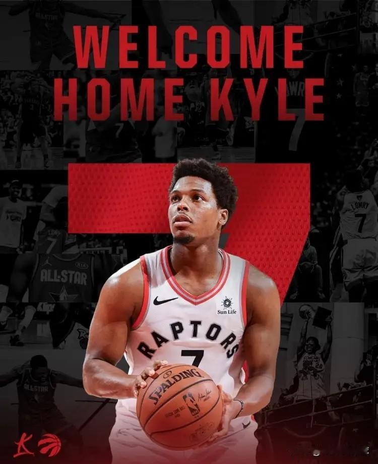 猛龙官方真是太有人情味了！今天NBA老将凯尔-洛瑞在社媒上宣布自己将会以猛龙球员