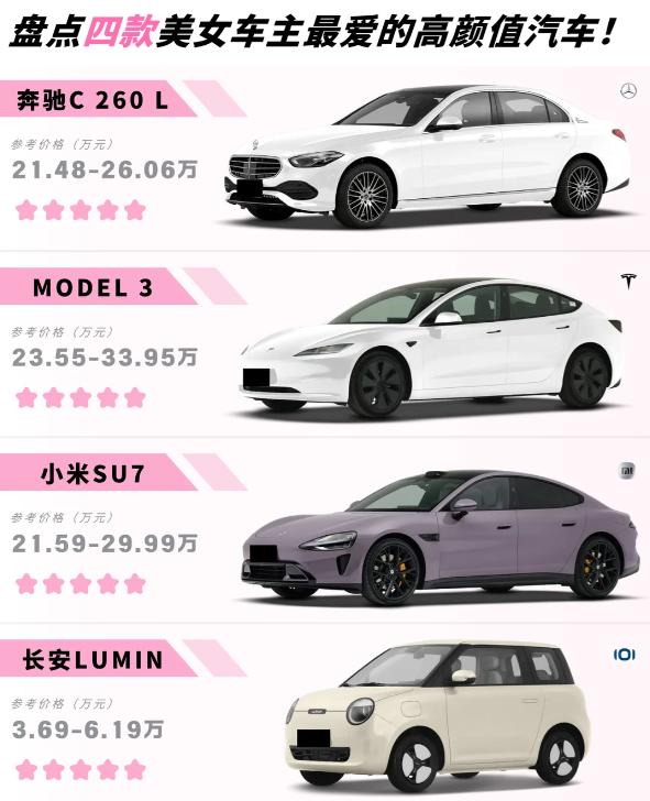 💖四款女神座驾推荐！总有一辆戳中你的心巴✨
1⃣️ 「奔驰C 260 L」——