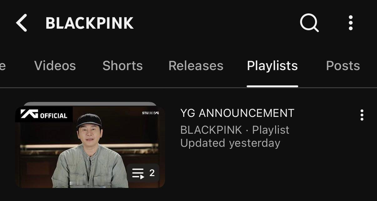 BLACKPINK官方油管昨天在YG公告列表中上传了一个新视频。。。你最好是说点