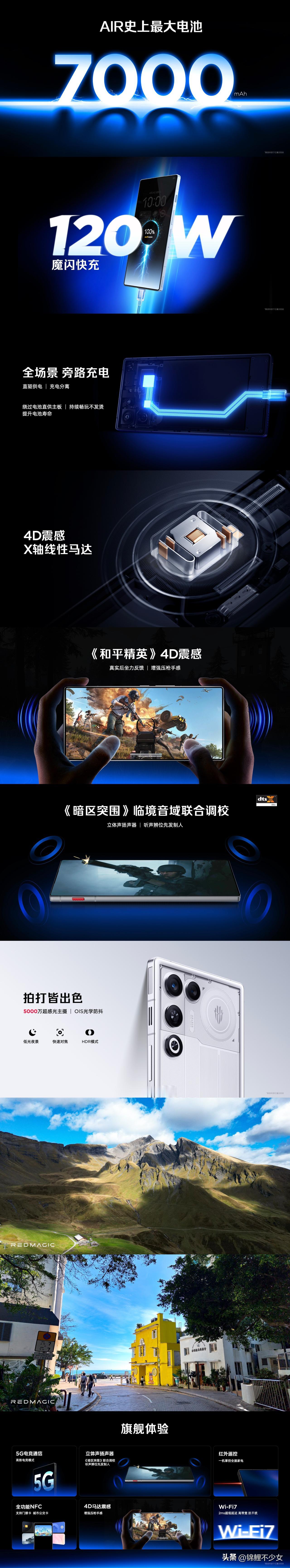 红魔11Air散热太顶了！驭风4.0风扇转速24000r/min，风压风量、扫风