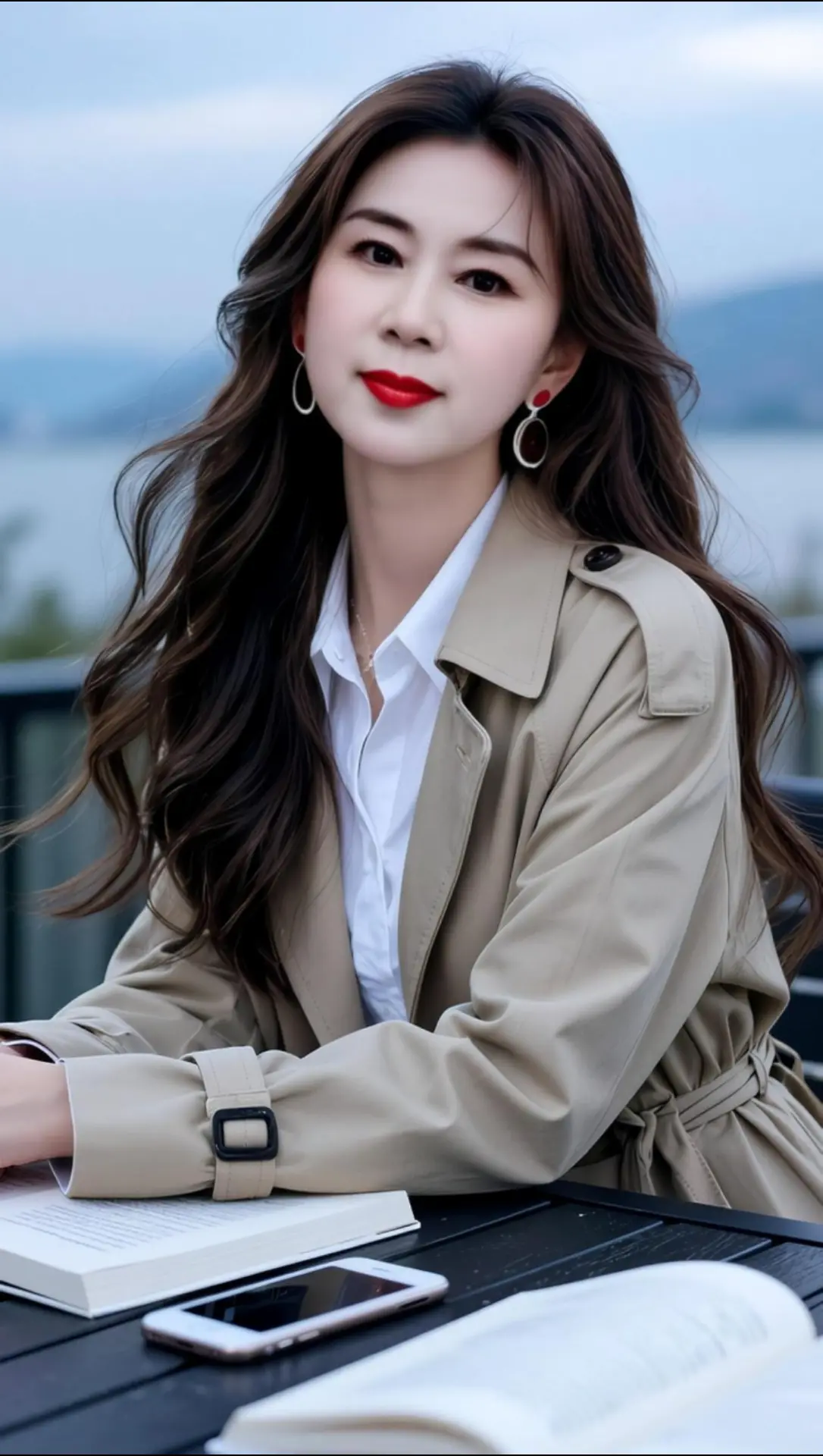 AI风衣氛围感写真 随变ai随便玩