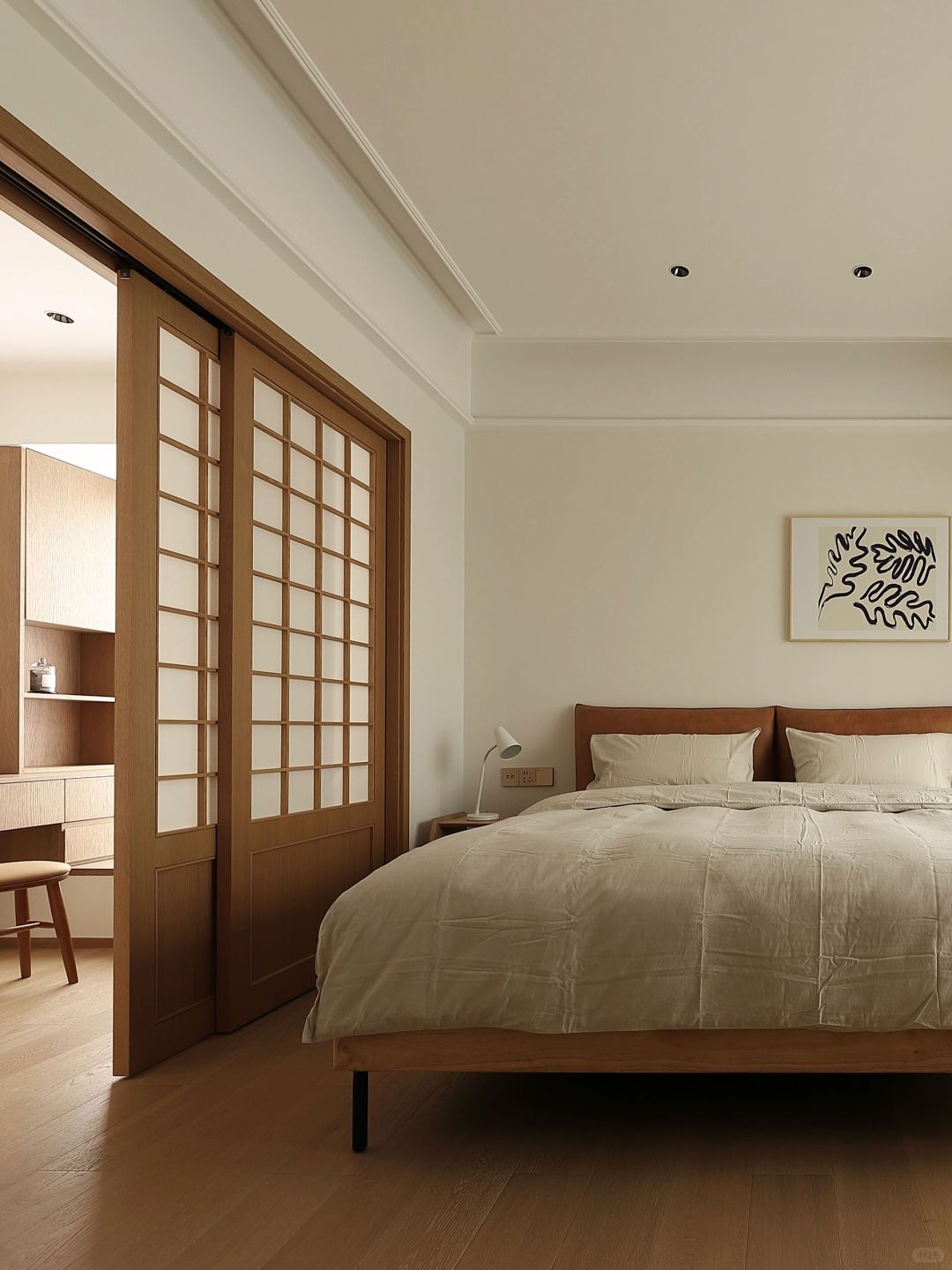 14.5m ² 原木风氛围感的卧室，简直太爱了！