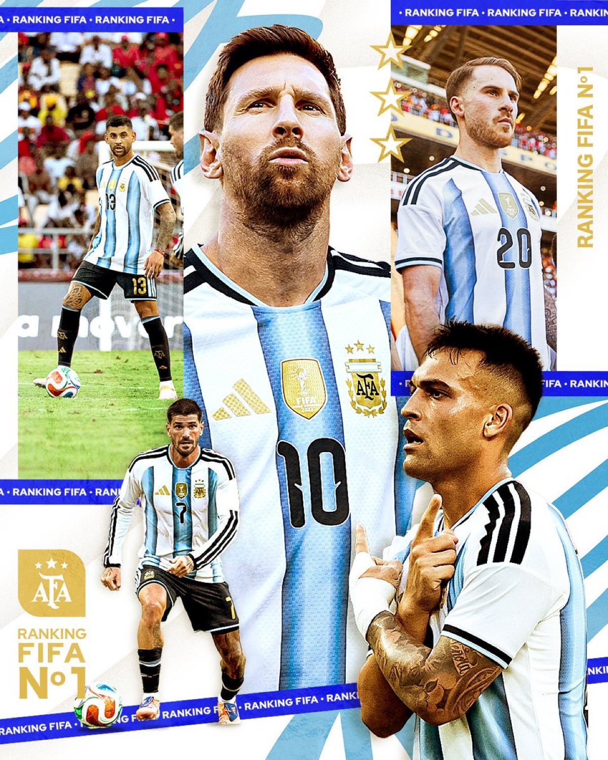 世界冠军重夺FIFA排名榜首！🇦🇷🥇阿根廷球迷俱乐部