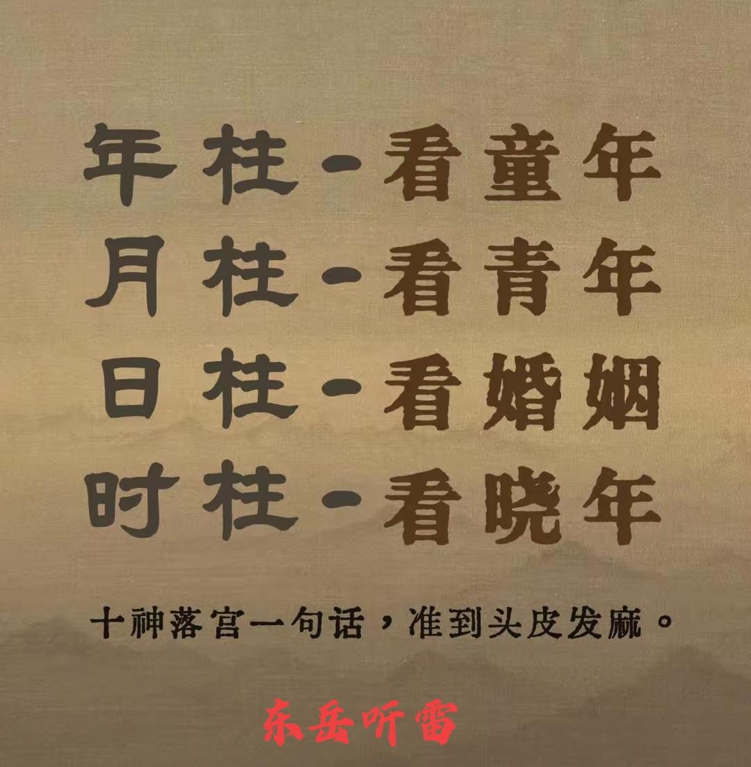 在传统命理学里，十神在年月日时四柱作用大不同。年柱上，正财代表祖先、遗产和早年运