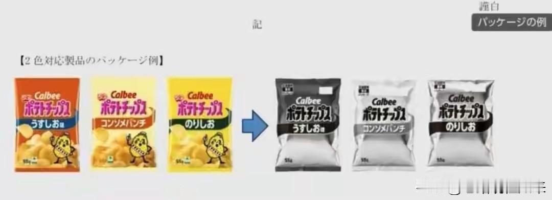 日本薯片撑不住了！包装被迫换黑白无脸，霍尔木兹这把火终于烧到了零食袋

日本知名