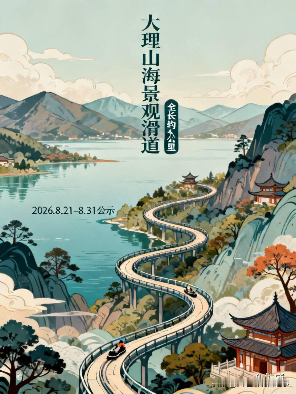 大理要建亚洲最长山海景观滑道啦，这消息太让人兴奋！项目位置超棒，离大理市区40公