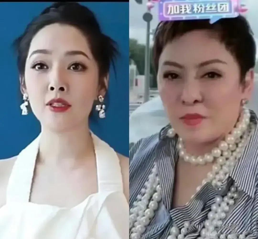 听说过夫妻相还没听过婆媳相[捂脸]
郭碧婷跟自己的婆婆向太真的越来越像了。

婆