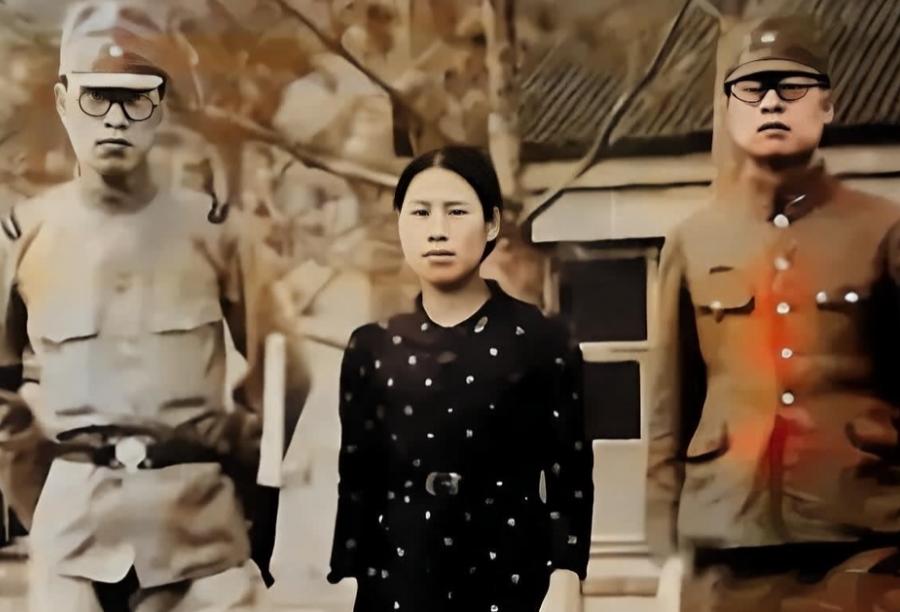1940年，抗日女战士陈康荣在日寇刑场留下最后影像。照片中这位24岁的地下工作者