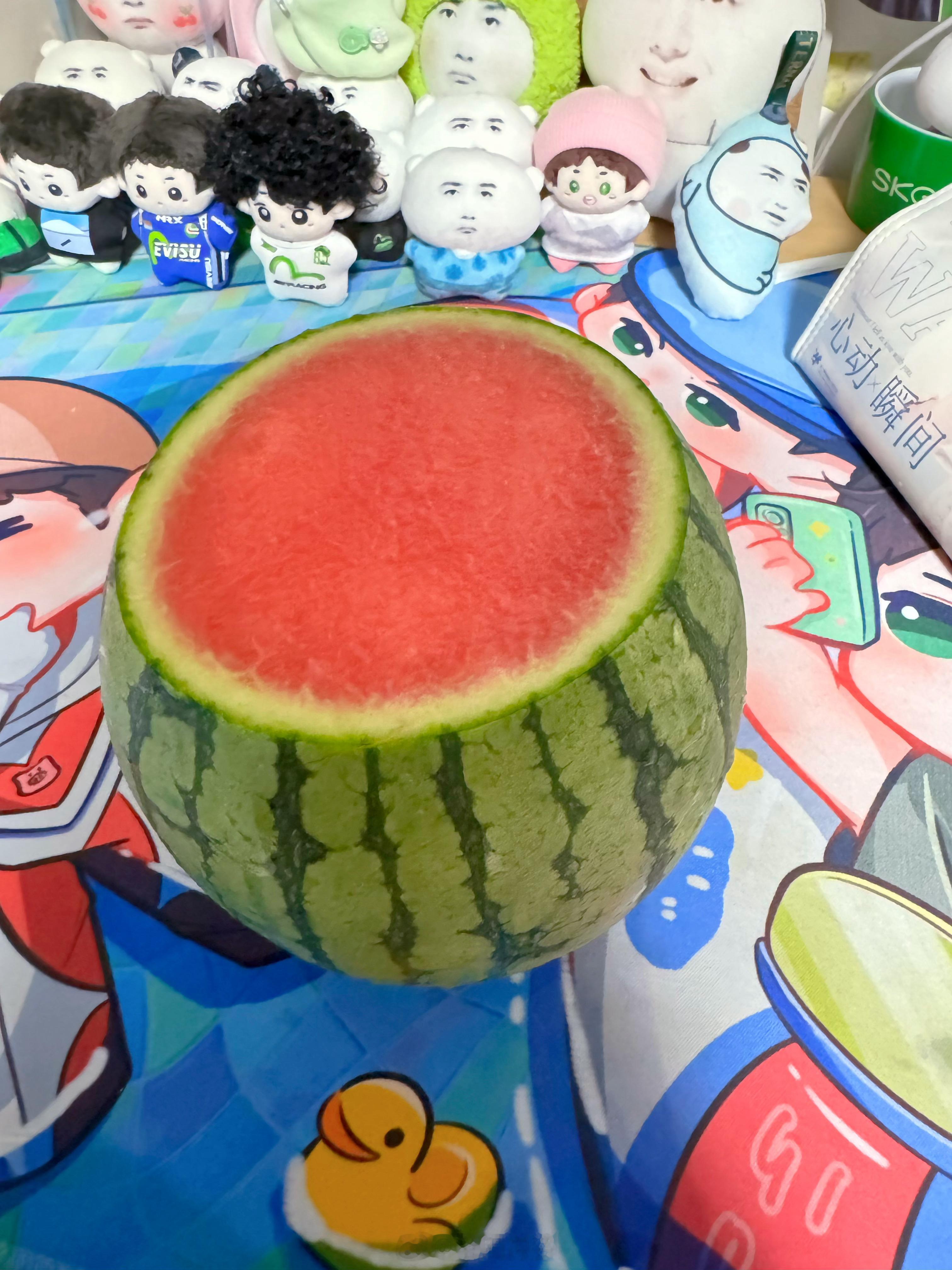 冰箱冻了2天的西瓜🍉，太爽口了
