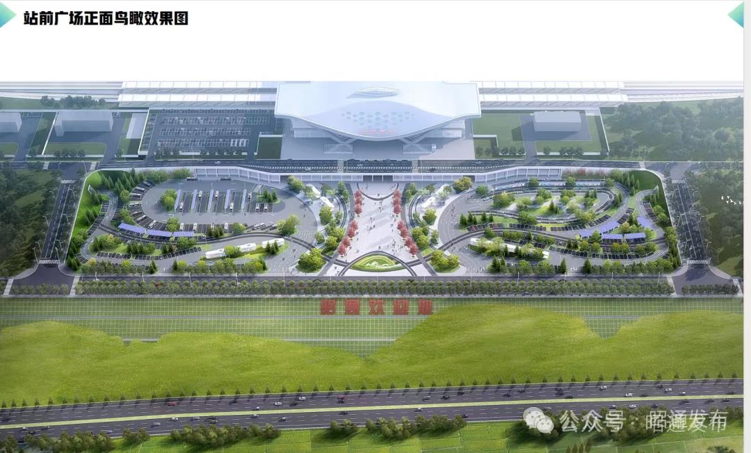 近日，渝昆高铁昭通东站配套用房首块屋顶混凝土顺利浇筑完成。站前广场土方填筑施工基