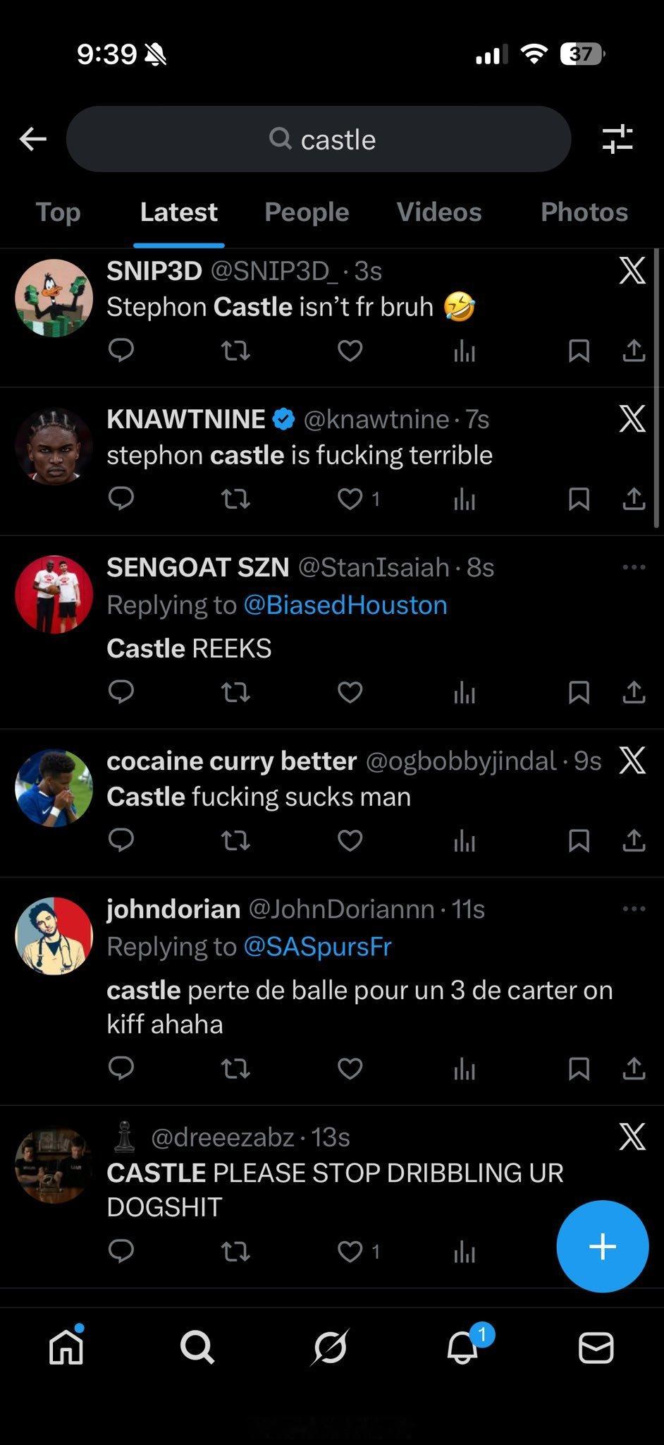 决赛就看马刺俩后卫在瞎搞，卡斯尔够独的……NBA全明星新秀赛2026NBA全明星