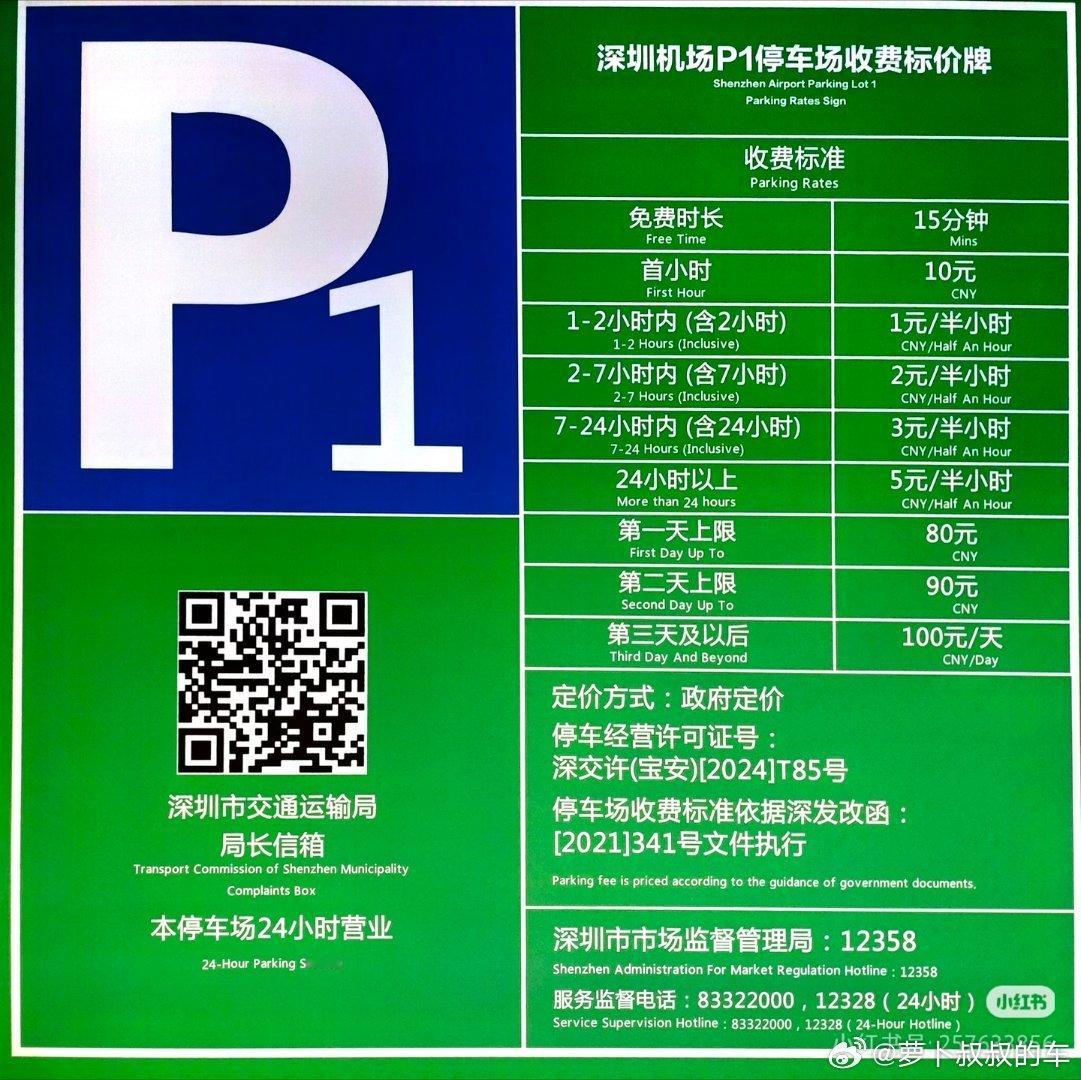 机场停车场的停车费真是贵，继第一次在白云机场停车之后，这一次因为脚伤，不便走路，