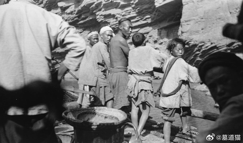 船上的乘客，宜昌，1906年 ​​​