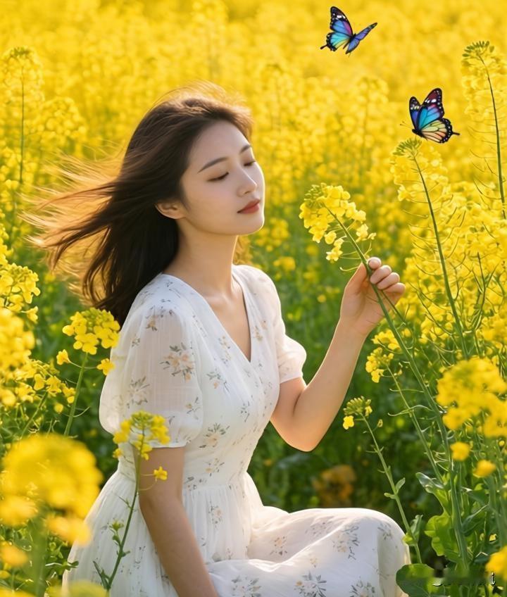 上联：儿童急走追黄蝶
下联：