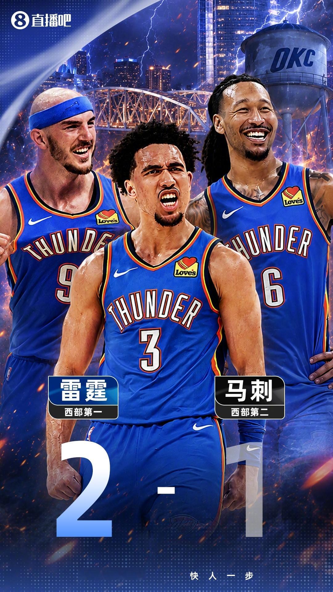 NBA西部决赛G3较量落下帷幕，马刺108-123不敌雷霆，系列赛大比分改写为1