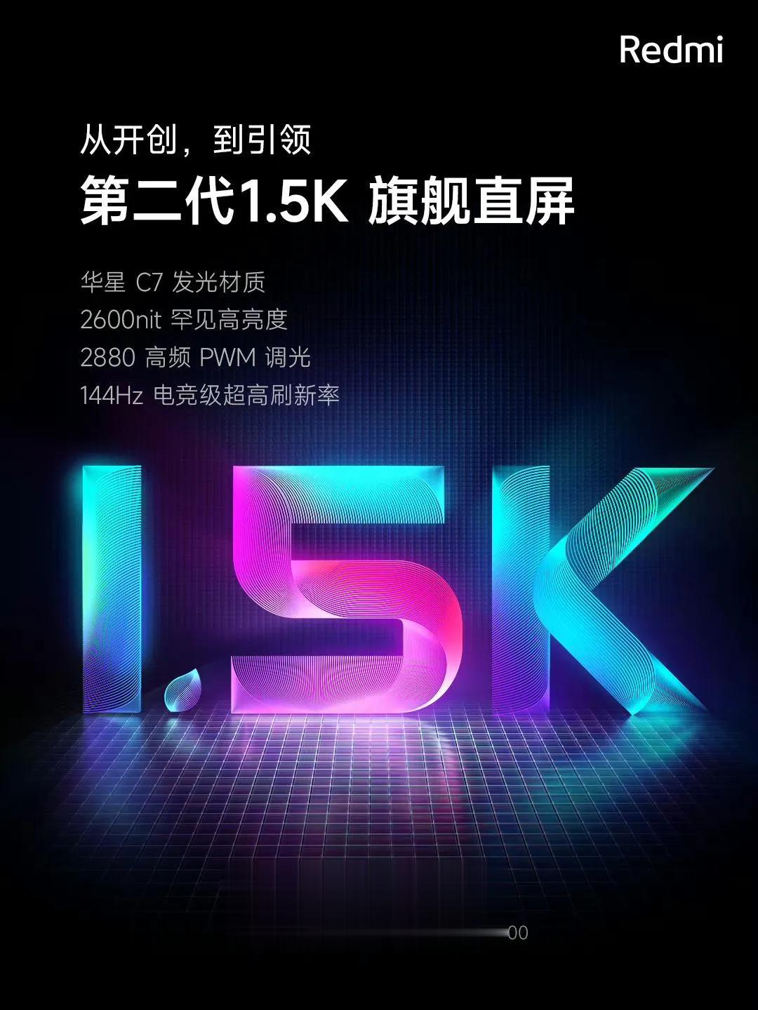 红米K60至尊版将首次搭载华星C7屏幕，这款屏幕支持2880Hz的高频PWM调光