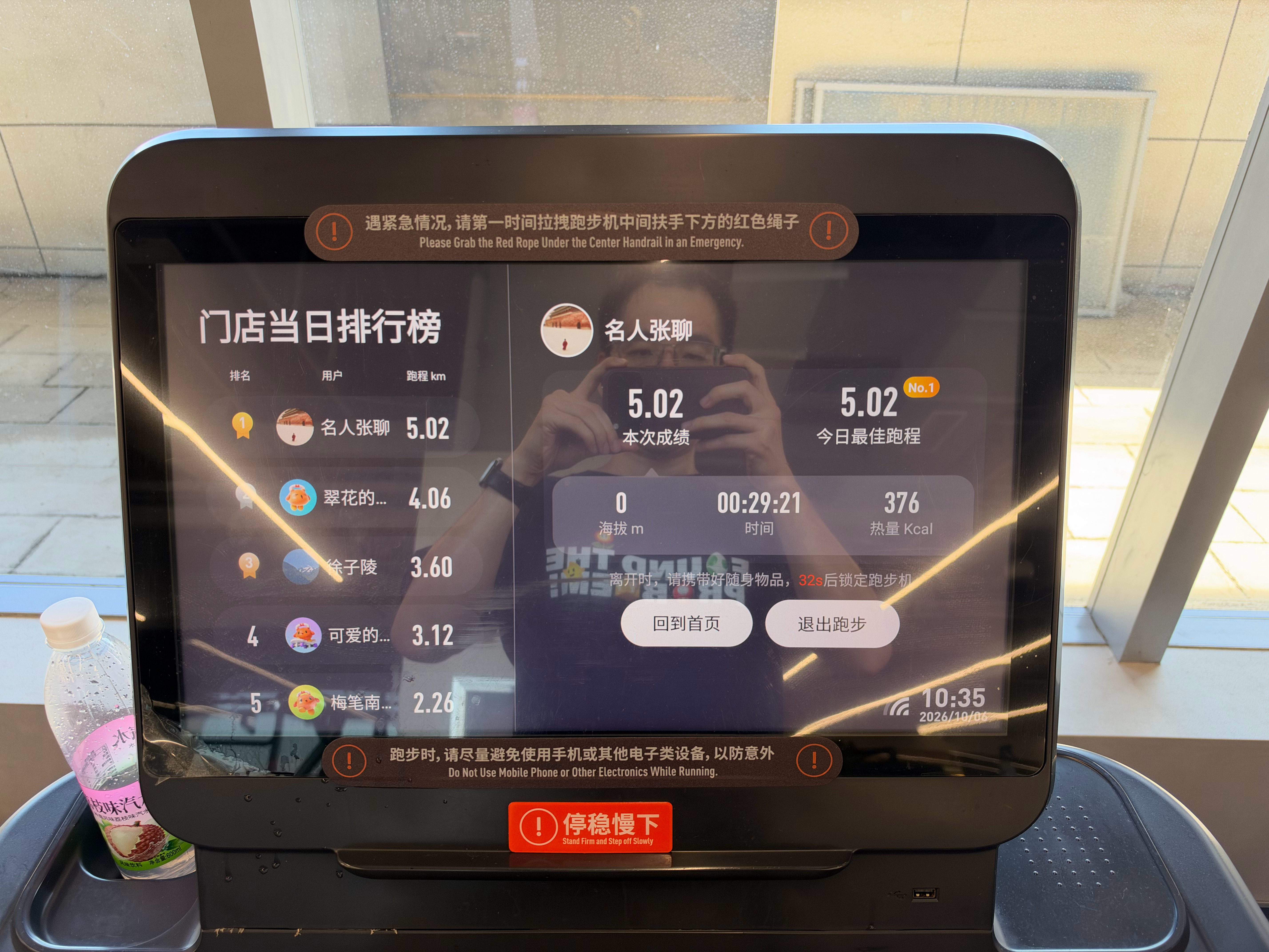 这几个人是住在健身房了吗？今天才10月6号，最多的人已经锻炼了3805分钟，相当