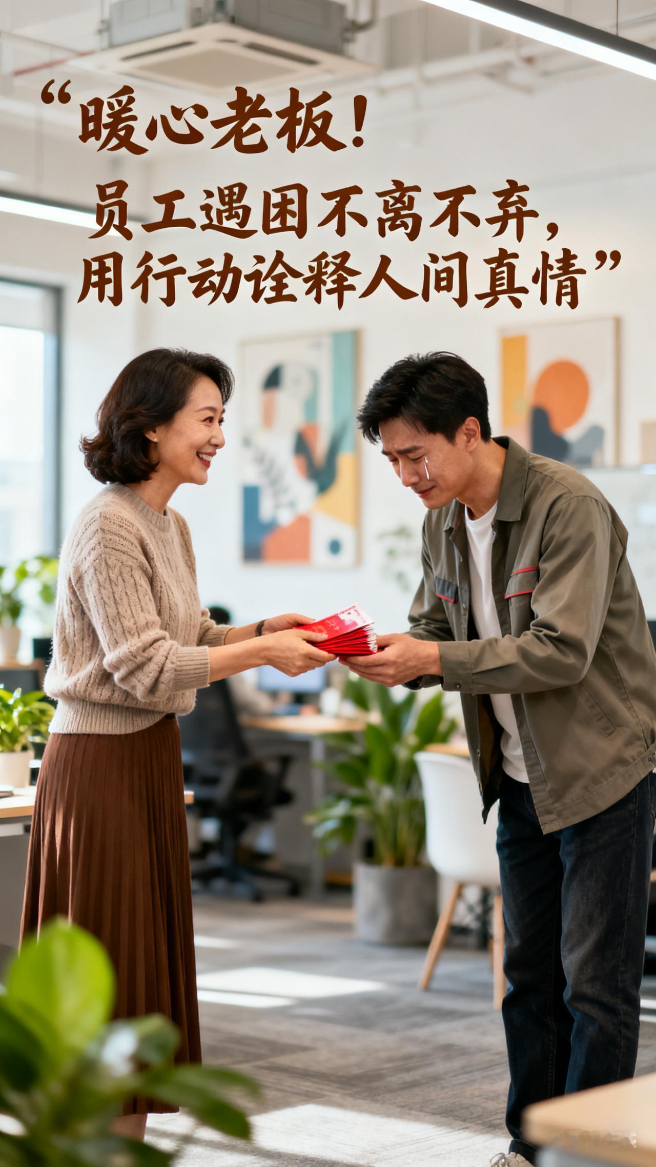 这个女老板火了！”员工父亲生病去世，请假200多天，老板不仅没有开除他，还工资照