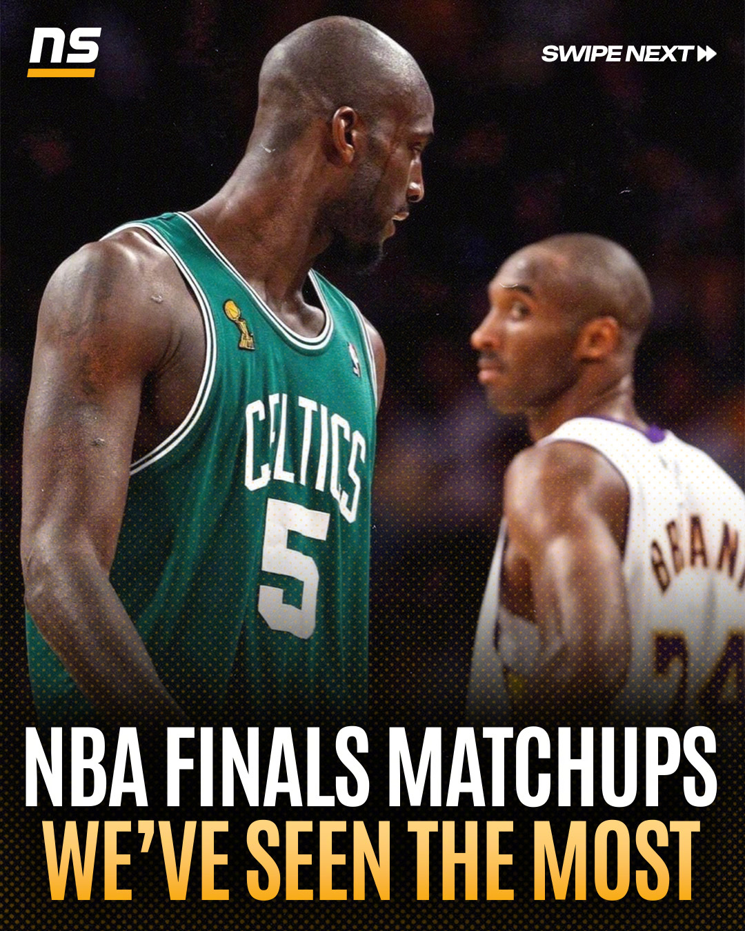 NBA[超话] NBA总决赛相遇次数最多的对手们！其中湖人、凯尔特人在总决赛一共