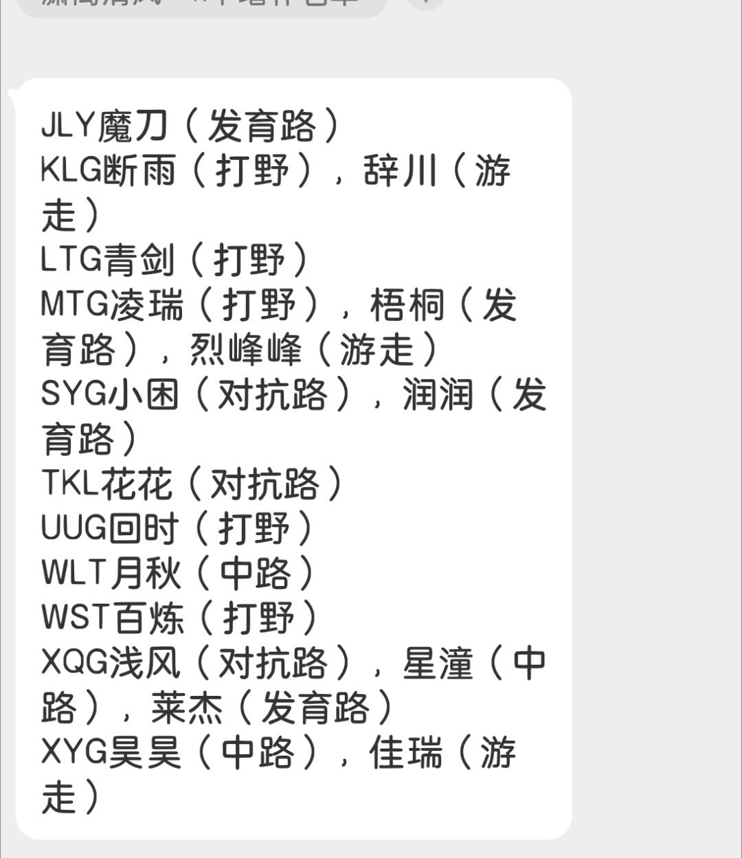 瓜友速报 增补名单 