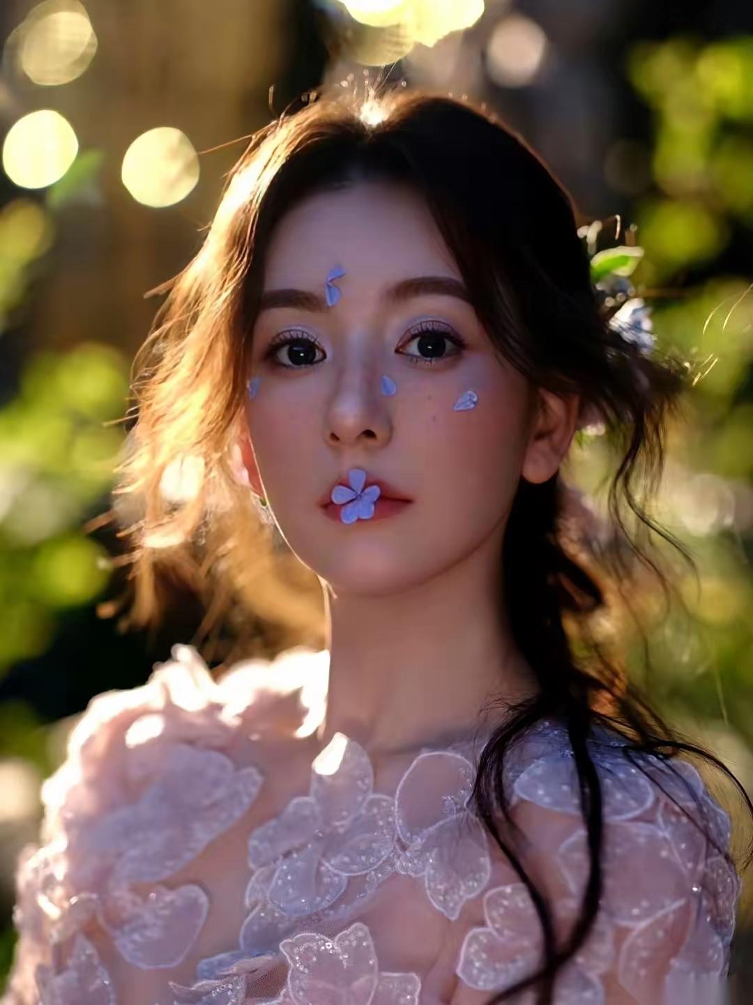 方媛的精修图是不错，跟花仙子似的。

她的实际图片呢，也还不错，毕竟都是快四十岁