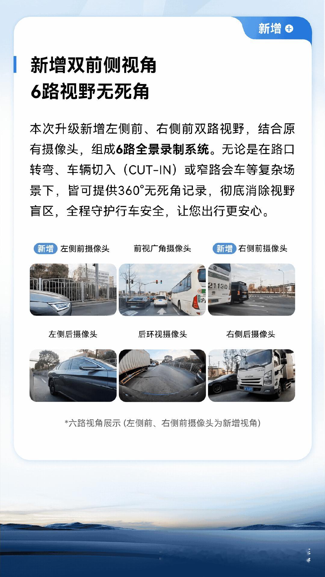 华为乾崑 最新的行车记录仪视角不错，可惜2022款的车都没有360度行车记录仪，