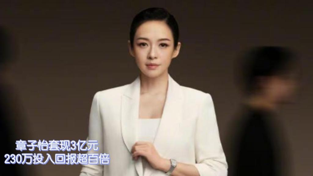 章子怡一笔投资套现3亿，四年回报超130倍

近日，章子怡套现3亿元的消息引发热