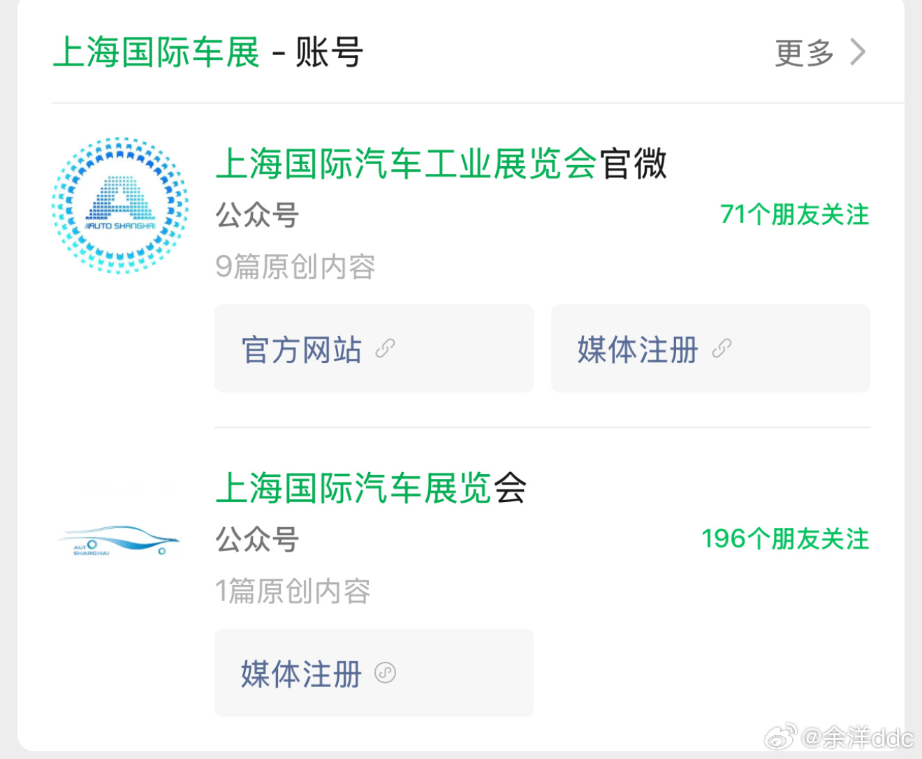 上海国际车展这个公众号真是让人头大，哈哈哈哈哈，到底谁是真的[笑cry] ​​​