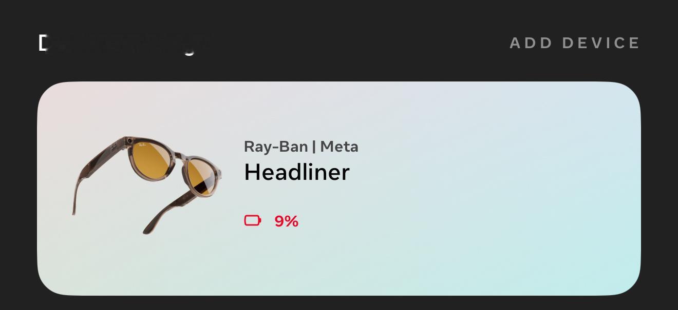 Ray-Ban Meta 的续航情况：[淡淡的]现阶段的 AI 眼镜续航还是比较