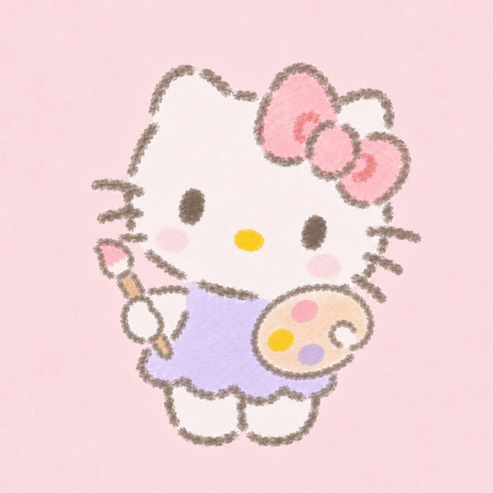 治愈系可爱Hello Kitty卡通壁纸头像头像安利｜卡通手绘｜软萌头像｜审美封