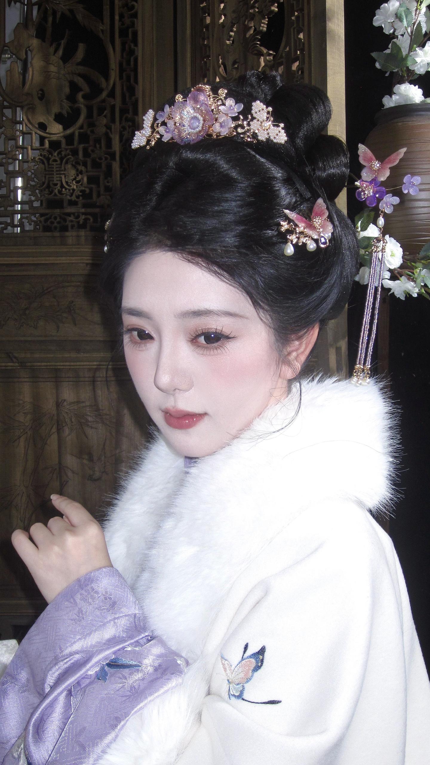 明制汉服 汉服妆造 汉服发型明制造型 国风合伙人