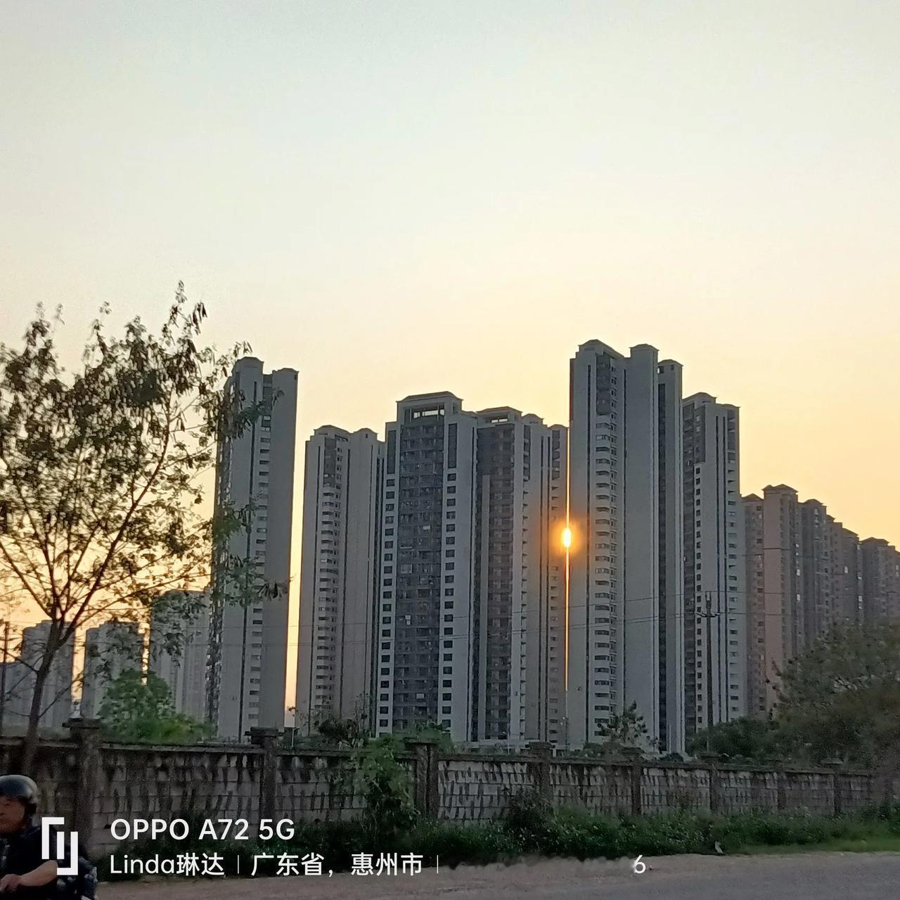 晒图笔记大赛缝隙里的夕阳