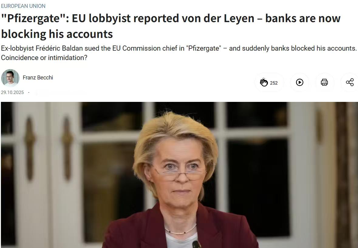 据柏林报报道：前游说者弗雷德里克·巴尔丹 （Frédéric Baldan） 在