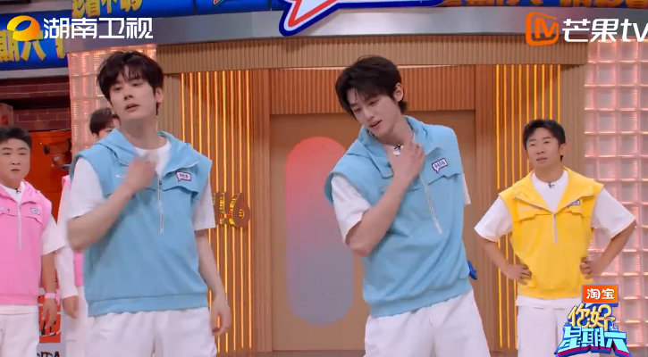 赖伟明跳舞完全男大来的 你好星期六 哎呀！赖伟明跳舞男大感十足，音乐节奏感超强，