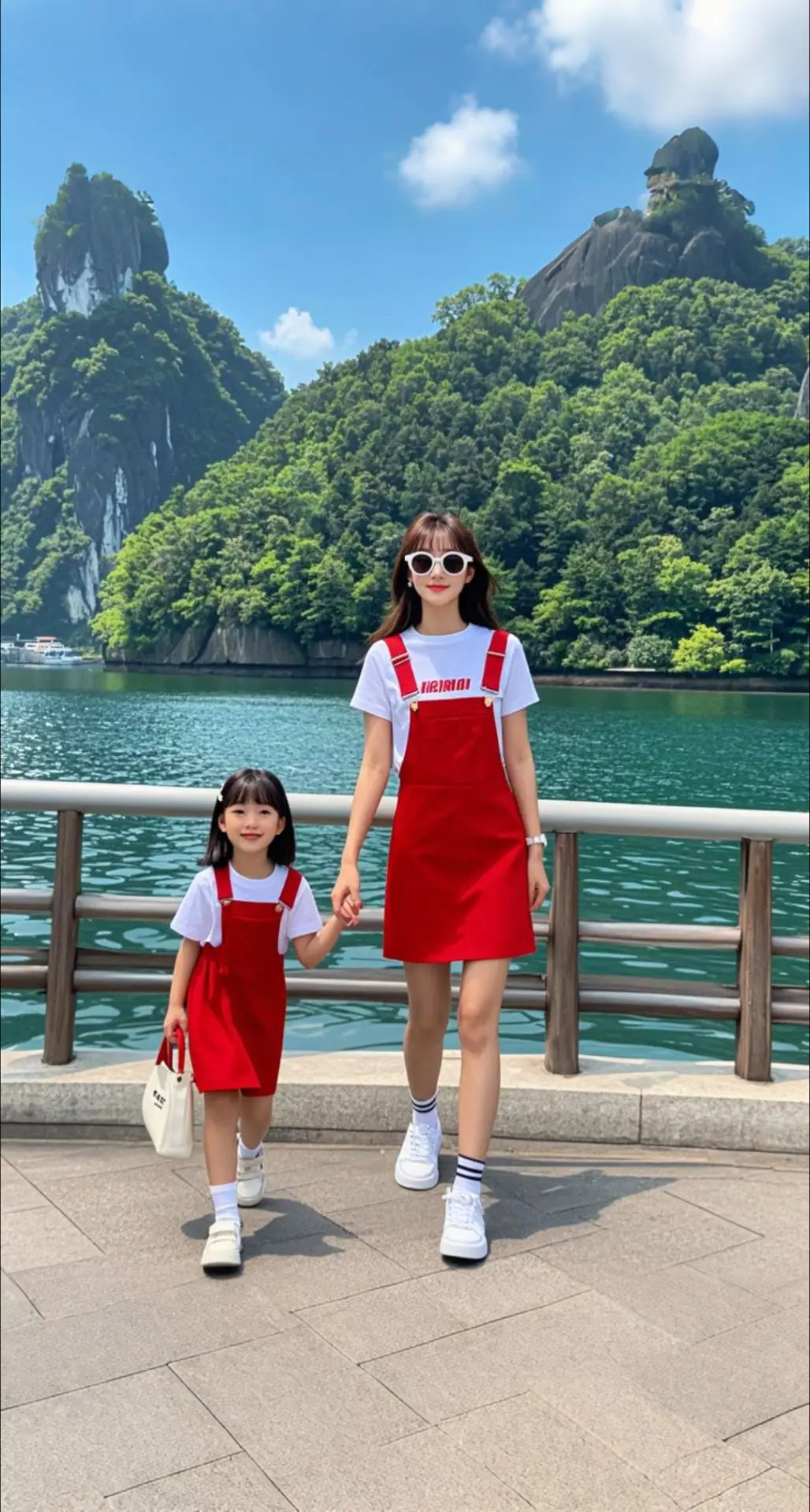 AI扩图 AI象江母女行