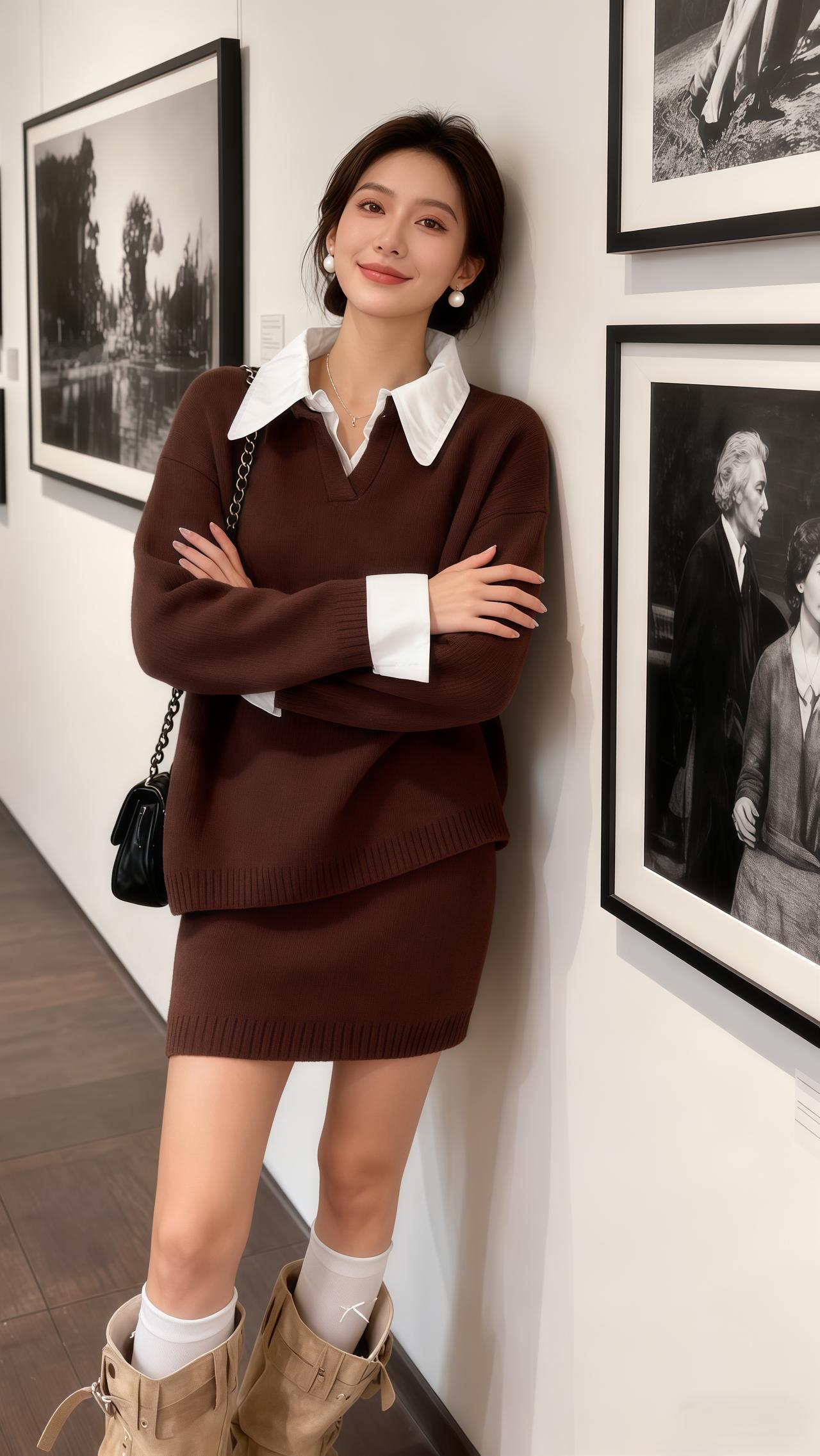 时尚套装 过年穿什么 韩系穿搭 穿搭 气质穿搭