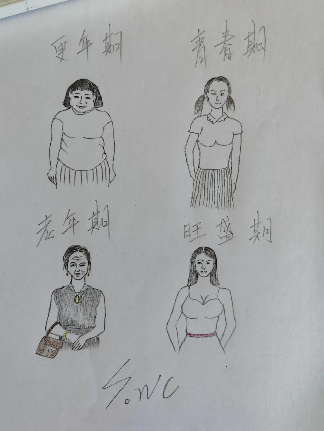 女人的一生太难了 青春期 旺盛期 更年期 老年期