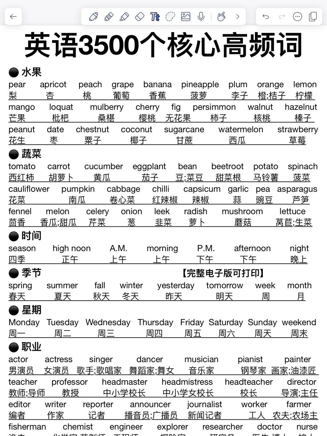 基础差必背3500词！7天背会！词汇量暴涨！