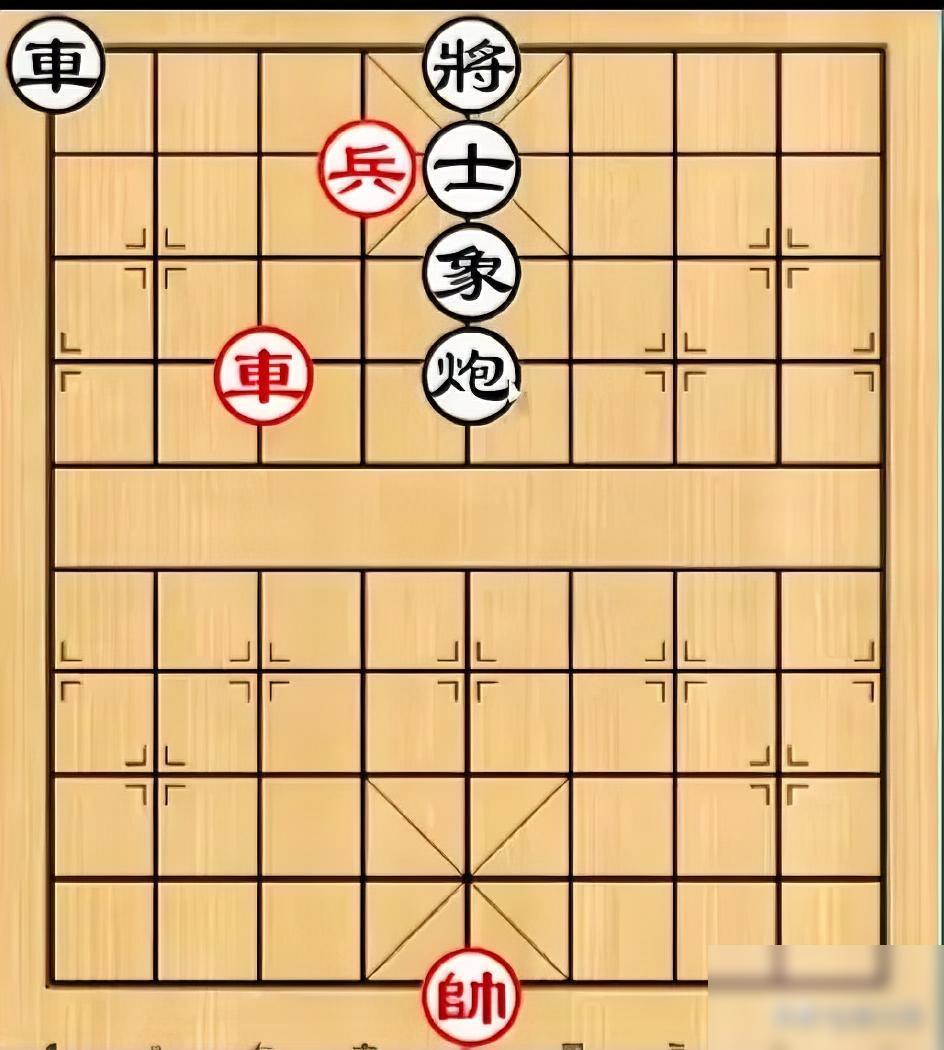 别看这棋简单，但却极考验弈友棋力。估计十个执红者中有九个第一眼都会盯着那枚黑炮：