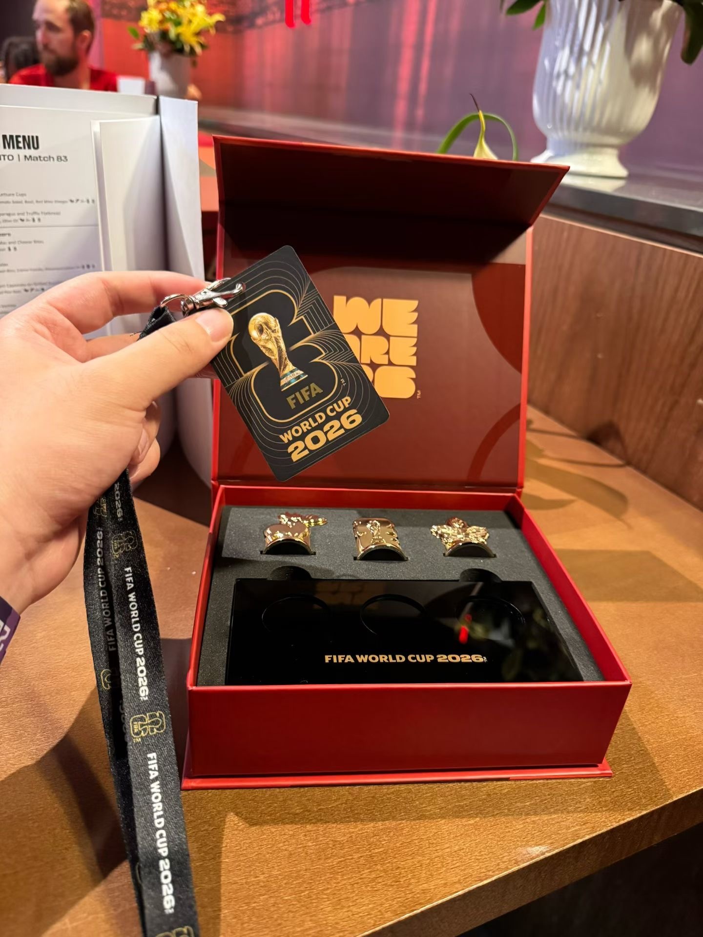 朋友穿海港武磊的球衣去看C罗啦～他说这次世界杯vip会赠送一个纪念盒。羡慕现场看