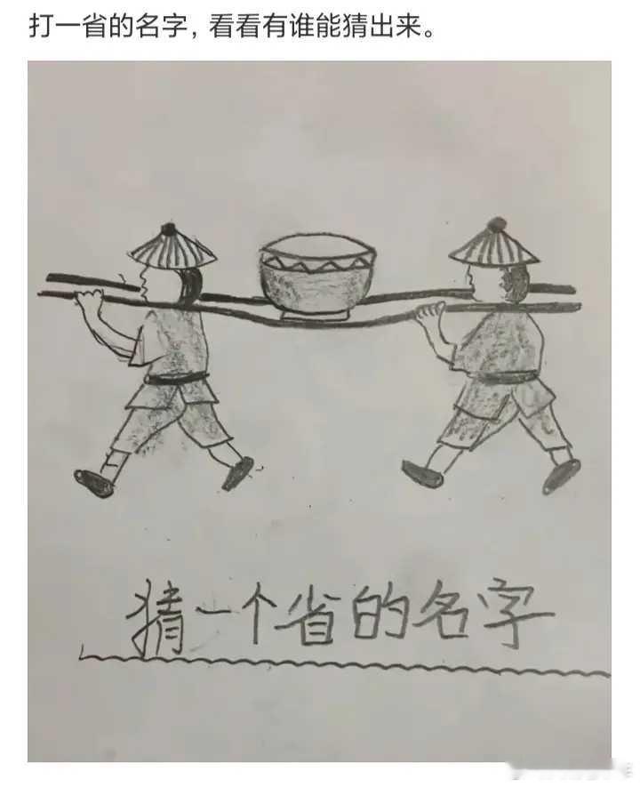打一省的名字，看看有谁能猜出来…… 