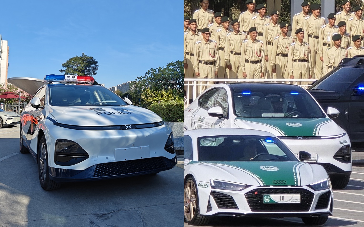 为什么中国和阿联酋警车都选小鹏G6 谁说小鹏G6不好看的，这可太好看了[doge