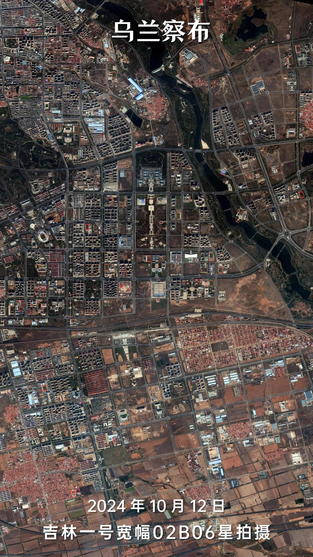 内蒙古乌兰察布市高清卫星图