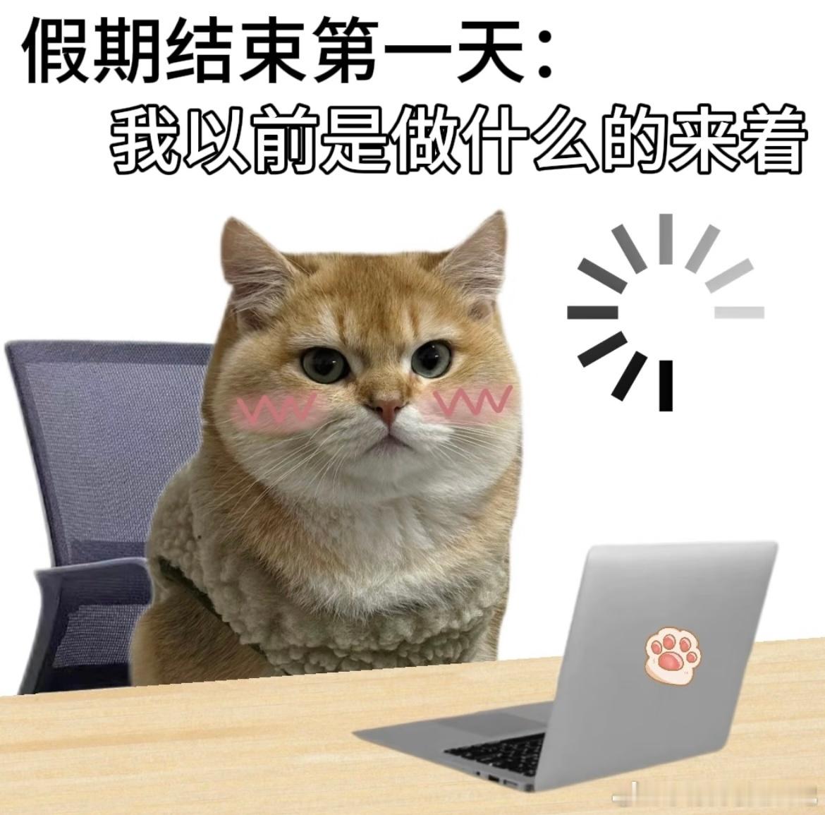 假期别走返工打工人精神状态 生活不是卡通，请你开始打工假期上班第一天，工作记忆已