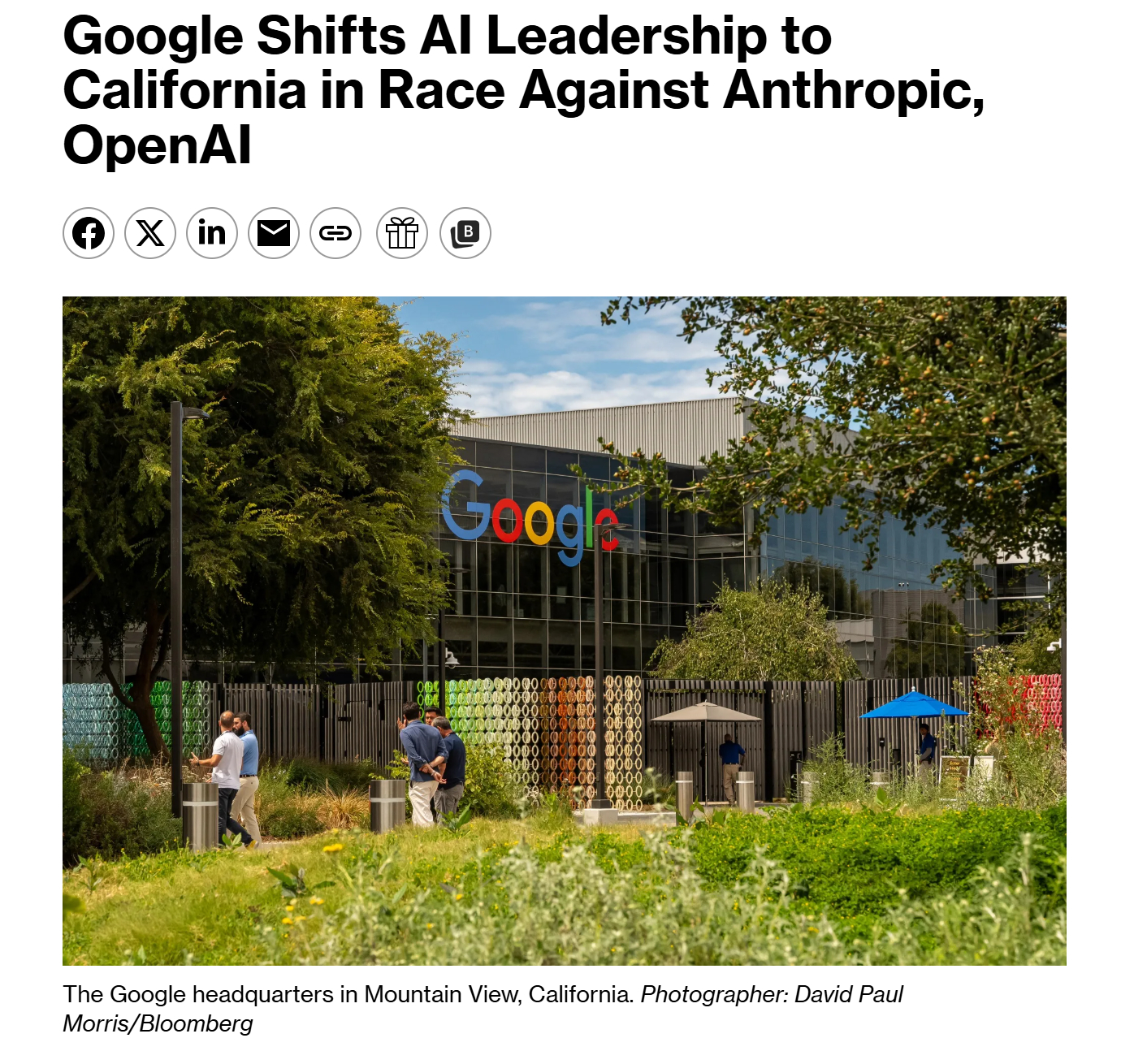 谷歌人事巨震的后续：谷歌正将 AI 业务的领导核心向加州山景城总部集结。这次集结