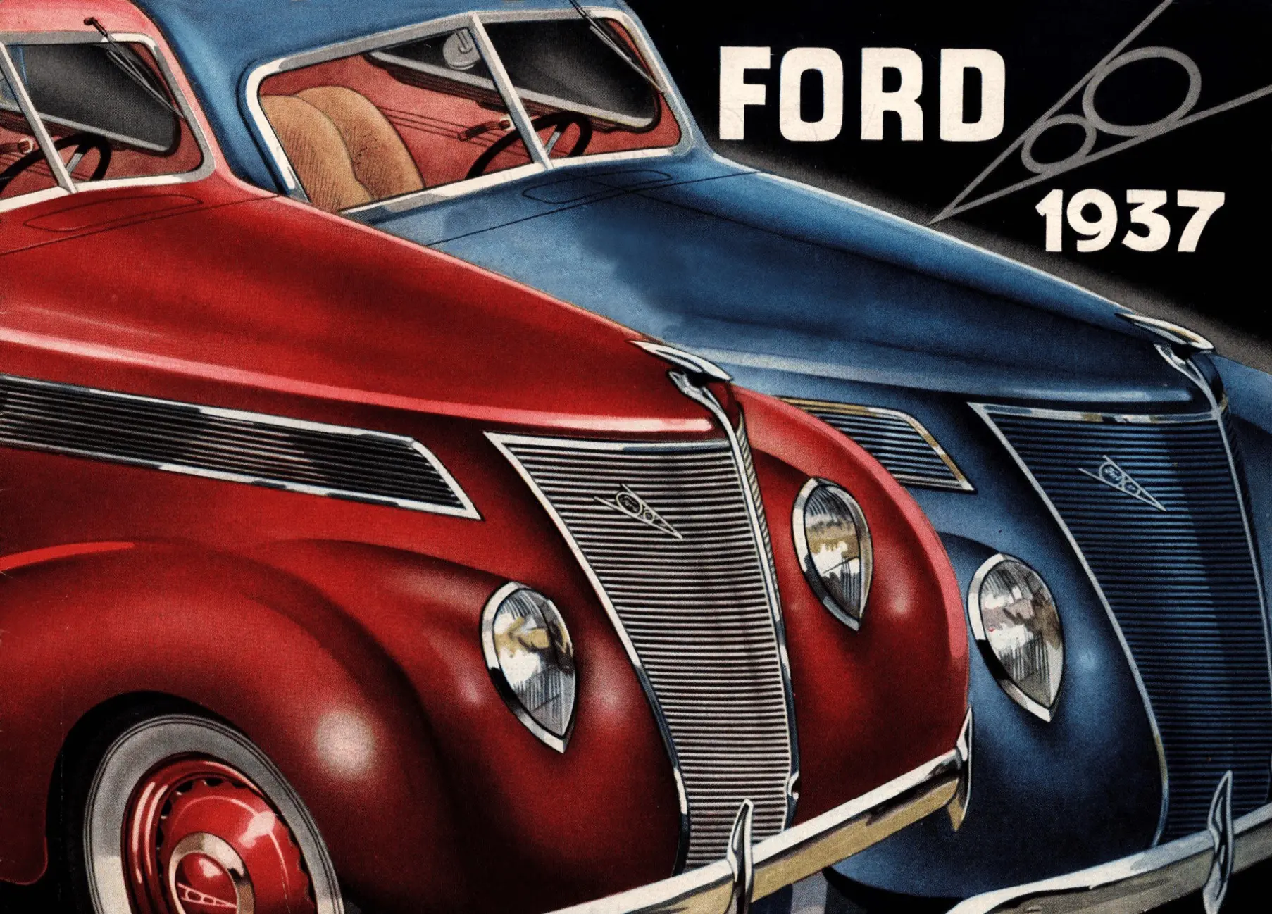 远古时代的福特汽车。1937 Ford V-8