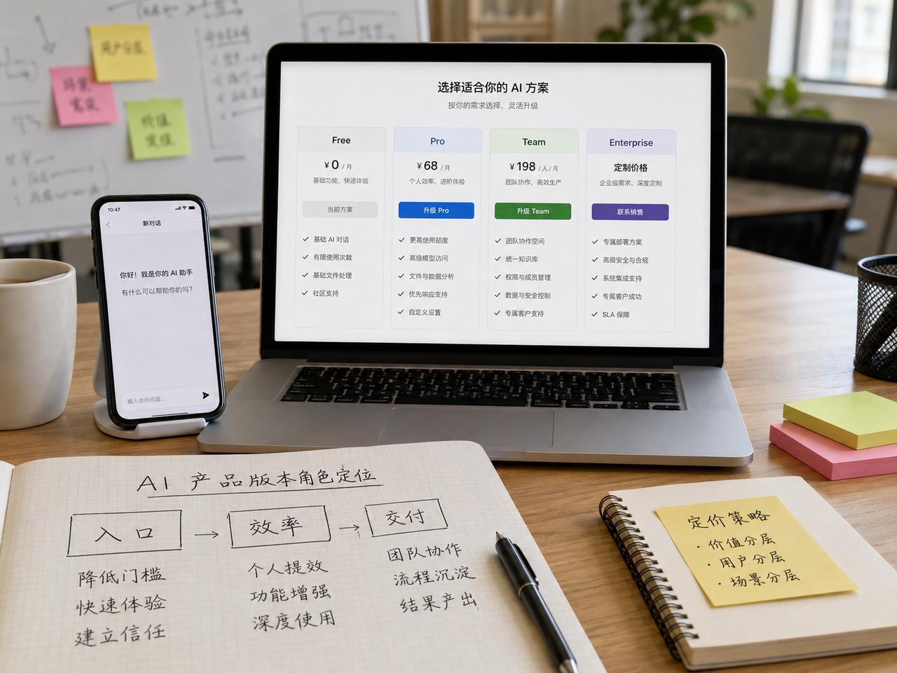 AI 产品最难的，不是免费还是收费

看到“免费 DeepSeek 和收费豆包”