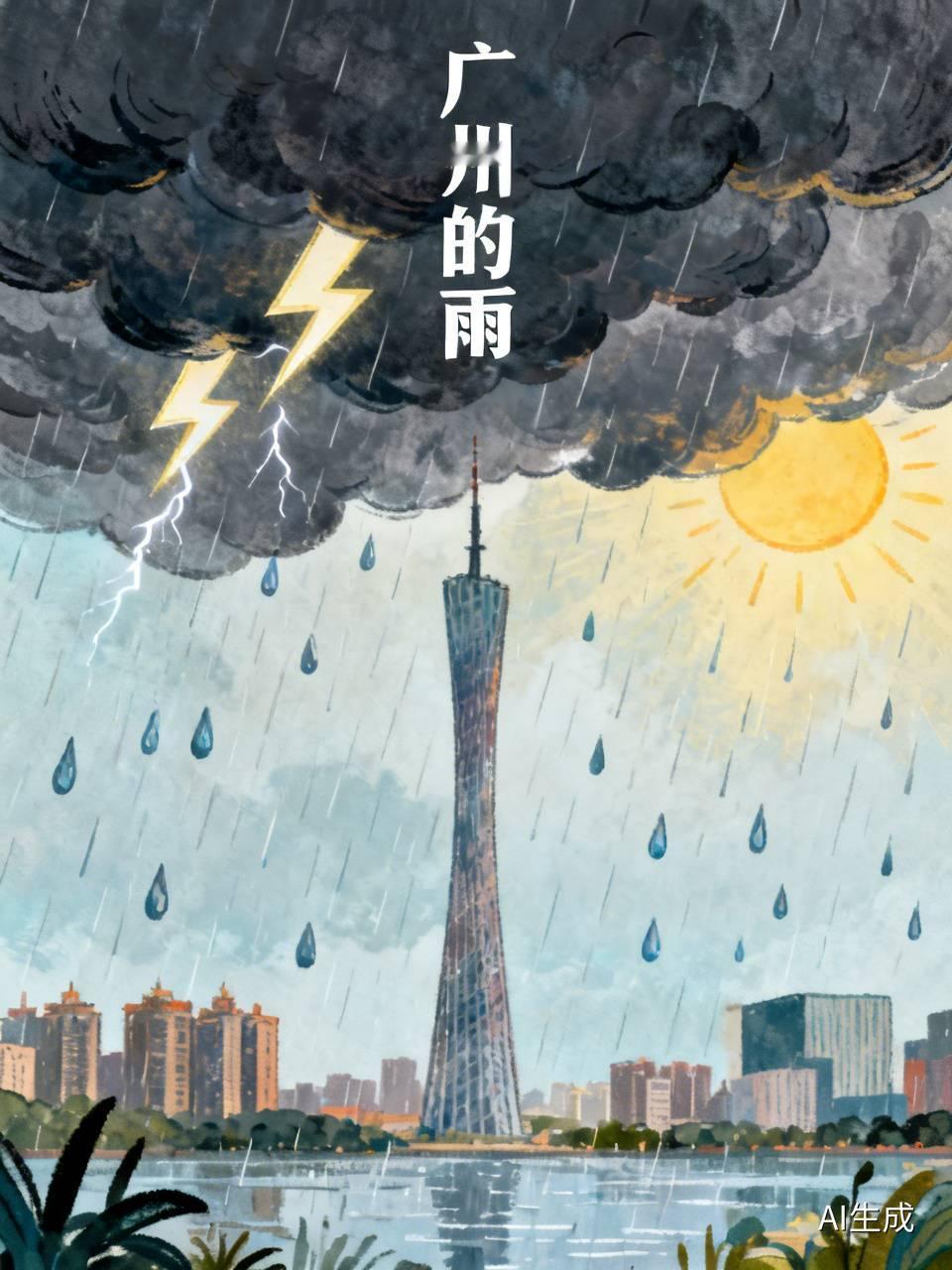 2026.8.27  昨晚雨好大呀！尤其半夜一声雷鸣巨响，把人给吵醒了！

广州